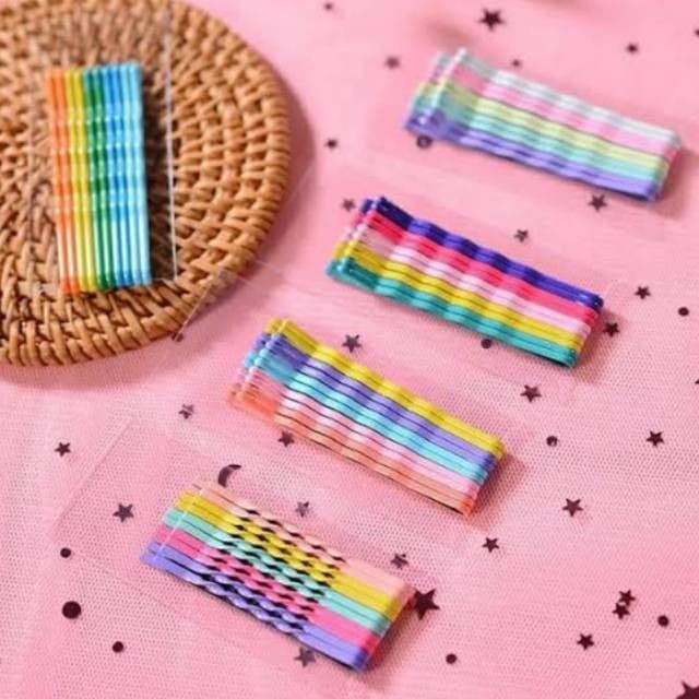 <<<<<] JEPIT LIDI WARNA WARNI / JEPITAN RAMBUT WANITA / JEPIT LIDI MIX CARD / JEPIT LIDI