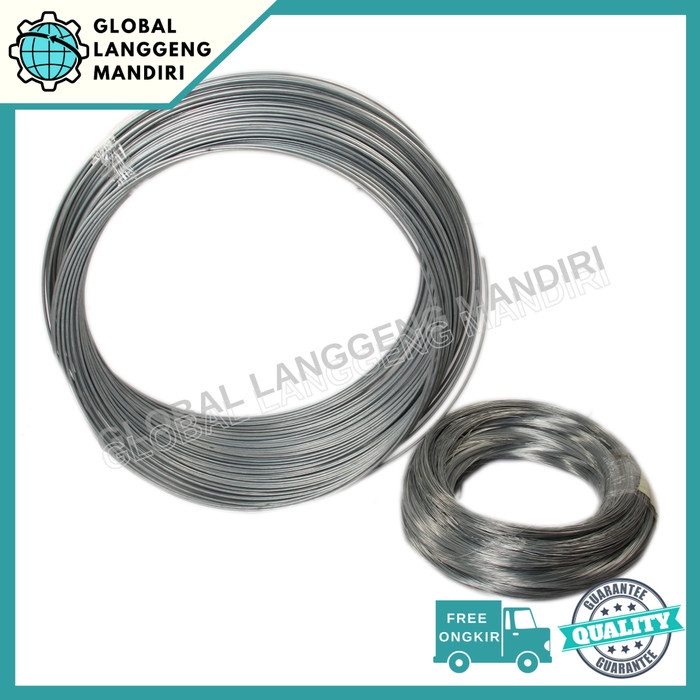 TERBARU KAWAT GALVANIS 0.5MM/0.7MM (25KG) / KAWAT SENG PUTIH / BENDRAT PUTIH