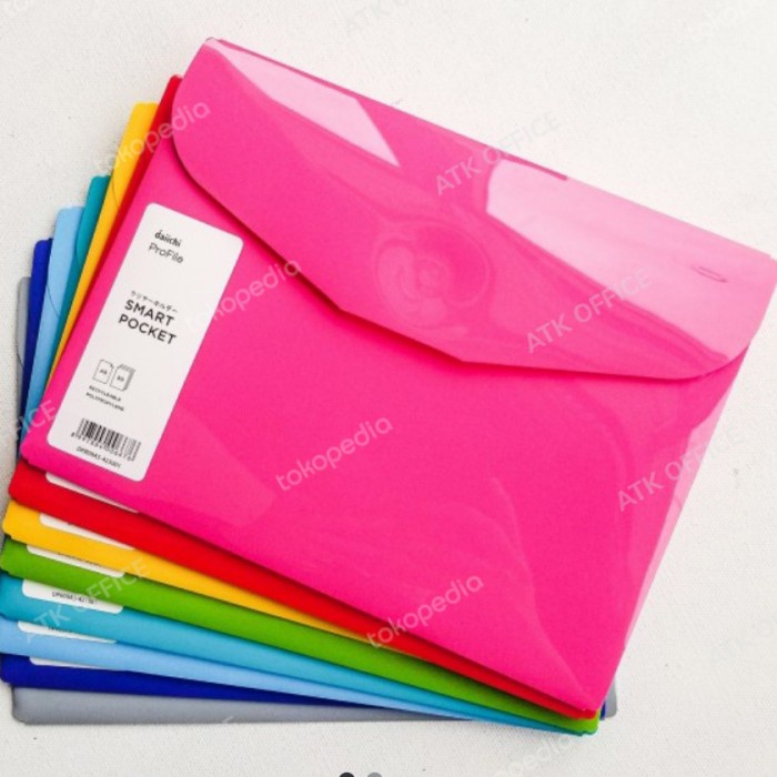 

TERBARU Smart Pocket Daiichi a5 Sepak (12Pcs) Model Rekat / Map plastik A5