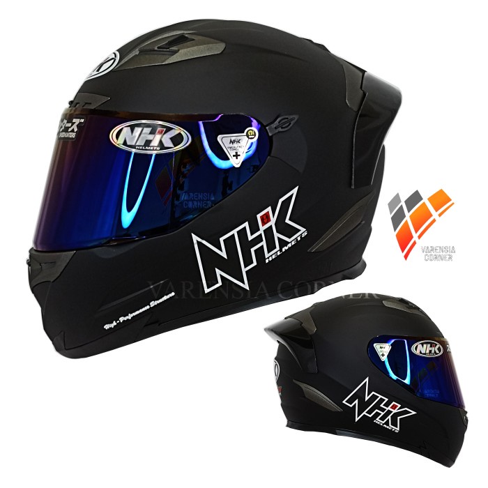 Helm Nhk Rx9 Solid Black Doff Nhk Rx-9 Black Doff Original Nhk