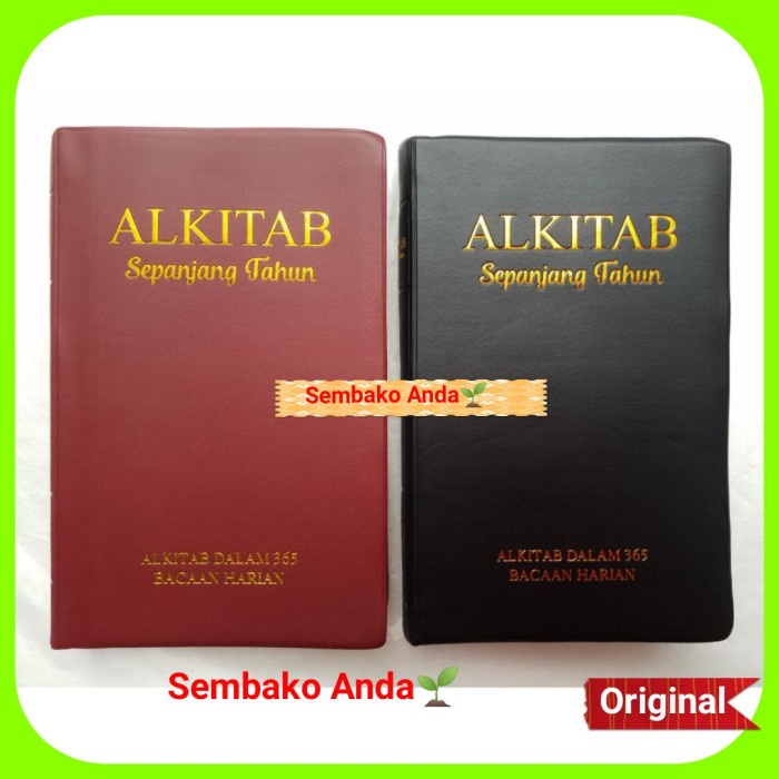 

Ready Alkitab Sepanjang Tahun. Dalam 365 Bacaan Harian. A