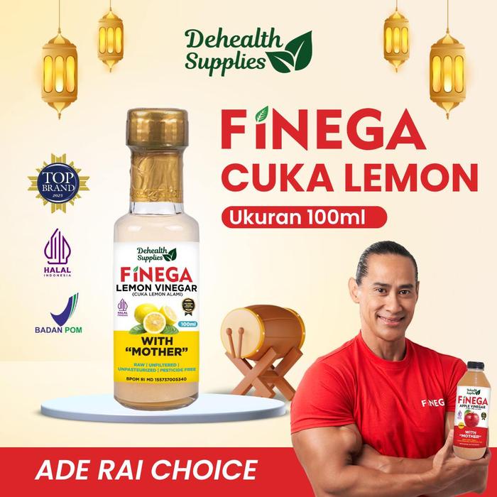 

Dehealth Supplies FINEGA CUKA LEMON 100ml (Botol Kaca)