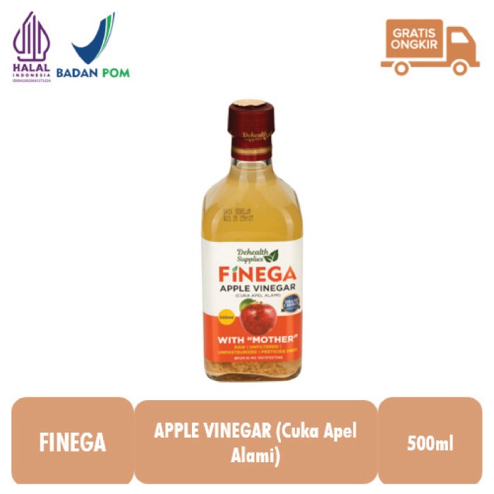 

Finega Apple Vinegar 500ml / Cuka Apel Alami