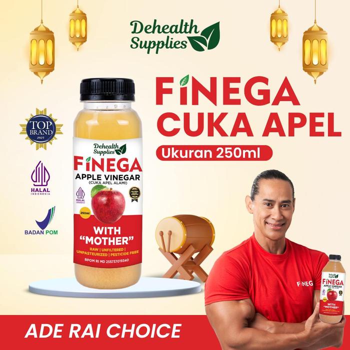 

Dehealth Supplies FINEGA CUKA APEL 250ml ( Botol Plastik )