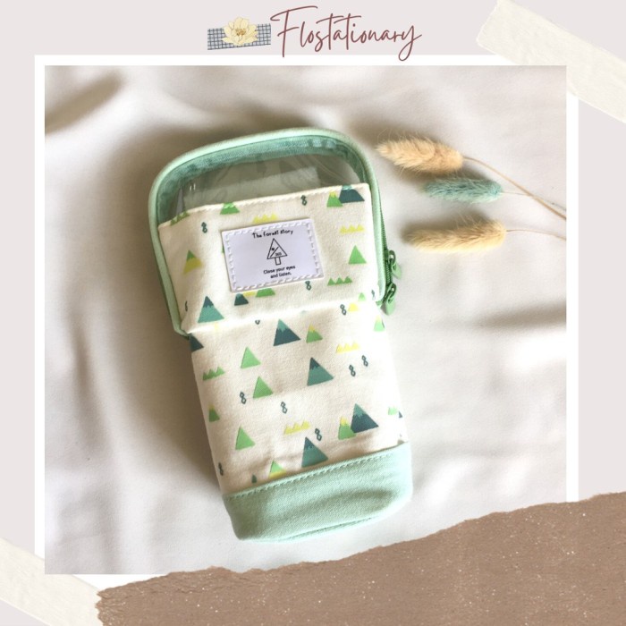 

TERLENGKAP FS Standing Pen Case Pouch Tempat Pensil Bisa Dilipat School Office