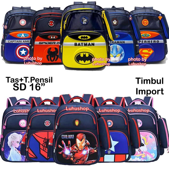 

GRATIS ONGKIR Import Tas + Tempat Pensil Anak Sekolah TImbul 633 Perempuan Ransel