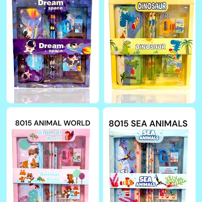 

PRODUK TERBATAS 5 IN 1 SET PENSIL LUCU STATIONERY SET ALAT TULIS SEKOLAH KOTAK PENSIL LUCU UNTUK