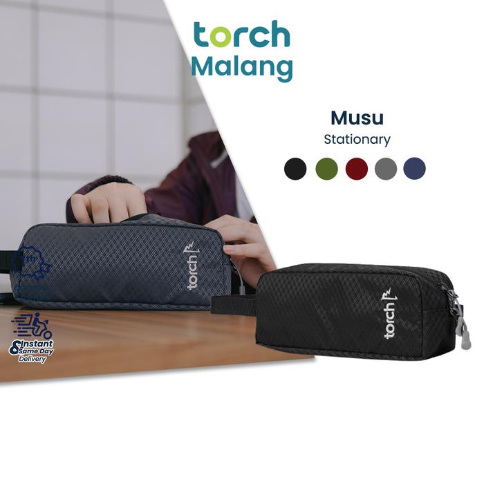 

OBRAL TORCH Musu Pouch Alat Tulis Perlengkapan Sekolah Kosmetik Tempat Pensil Souvenir Anti Air -