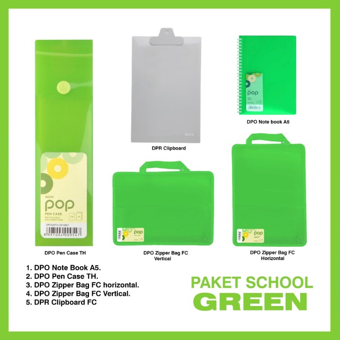 

OBRAL Paket Sekolah Anak School Package Paket ATK Kuliah Daiichi TAB TAM