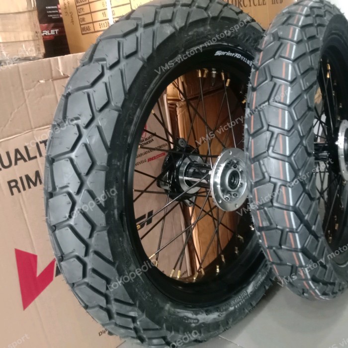 Pekat Velg Supermoto Crf Wr155 Klx D-Tracker Ban Dual Purpose Corsa