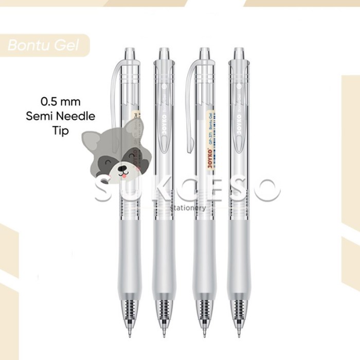 

Joyko Gel Pen 0.5 GP-371 Bontu Gel / Gel Pen Pulpen Pena 0.5 mm