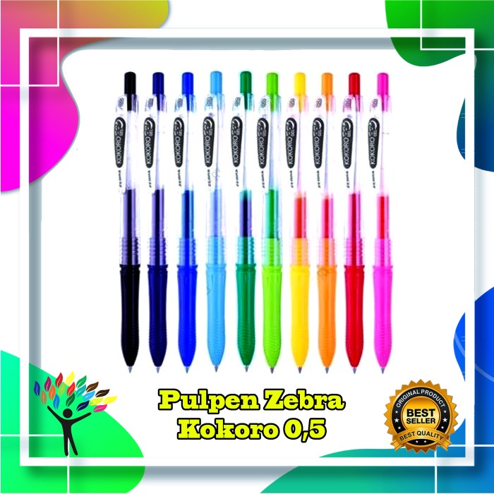 

HOT SALE! Pulpen Gel Kokoro / Zebra Kokoro Color 0,5mm