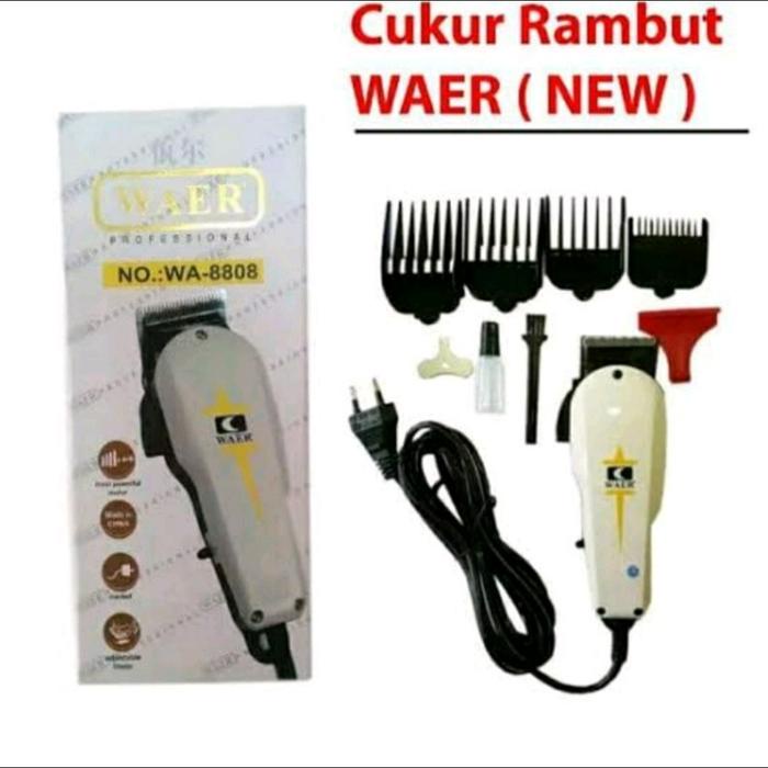 Mesin Cukur Rambut Babershop Salon Profesional Waer Wa - 8808 / Alat Cukur Rambut Listrik 1Set