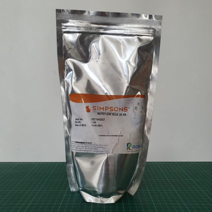 TERBARU Simpsons Methylene Blue 2B NS / Metilen Biru - 1 kg