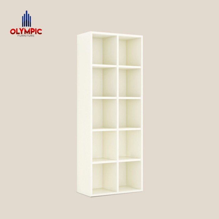 Rak Buku Lemari Rak Serbaguna Rak Multifungsi LYNEL 2X5 Olympic