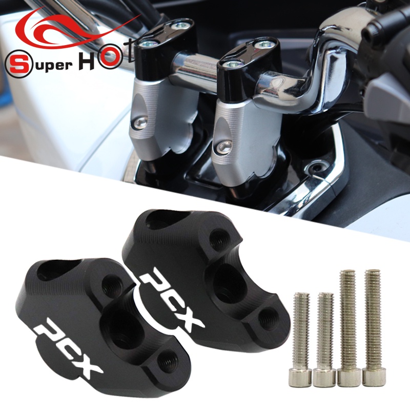 PRF Motorcycle Accessories Handlebar Riser Heightening Mount for Honda PCX160 PCX150 PCX125 PCX 150 