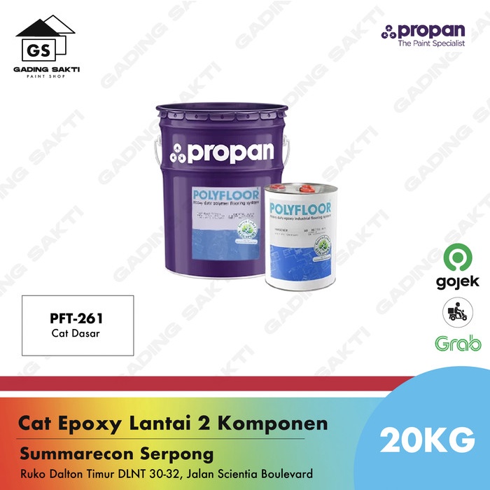 Propan Polyfloor Pft 261 / Cat Dasar Epoxy Lantai 20Kg Set