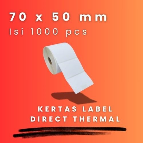 

DT 70 X 50 - 1" @1000 - 1 Line CORE 1 INCH 70X50MM 70 X 50 MM 7X5 CM 7 X 5 CM BARCODE LABEL THERMAL STICKER STIKER DT 1000 PCS