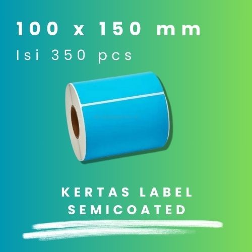 

SC BIRU 100 X 150 - 1" @350 - 1 Line CORE 1 INCH 100X150MM 100 X 150 MM 10X15 CM 10 X 15 CM BARCODE LABEL SEMICOAT SC SEMICOATED BIRU STICKER STIKER 350 PCS