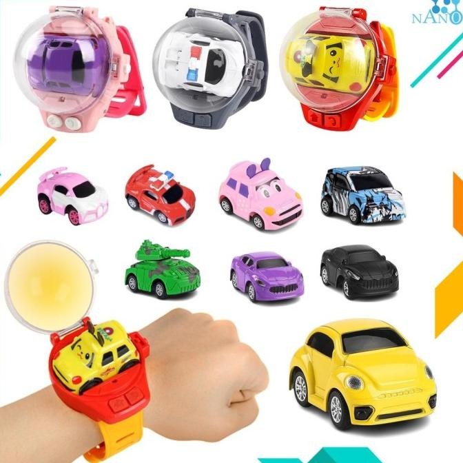 Terlaris - Mobil Remote Jam Tangan Gelang Control Rc Remot Mini Mainan Anak