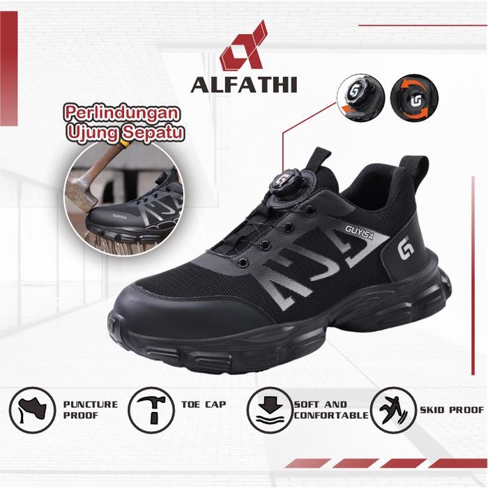 Alfathi Sepatu Safety Ori By Guyisa Grey Art Tactical