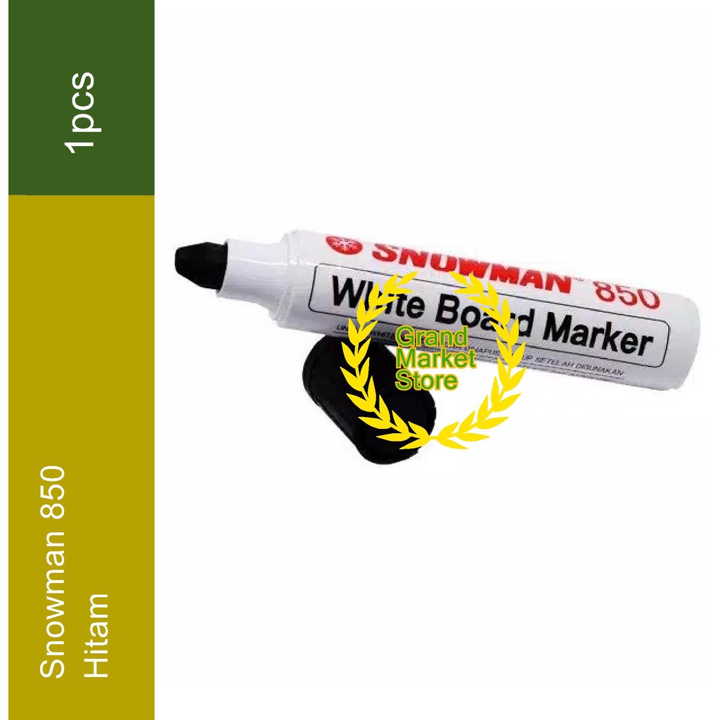 

Spidol Jumbo Besar Whiteboard Snowman 850 - Hitam Spidol Snowman Jumbo Whiteboard Marker Spidol Papan Tulis
