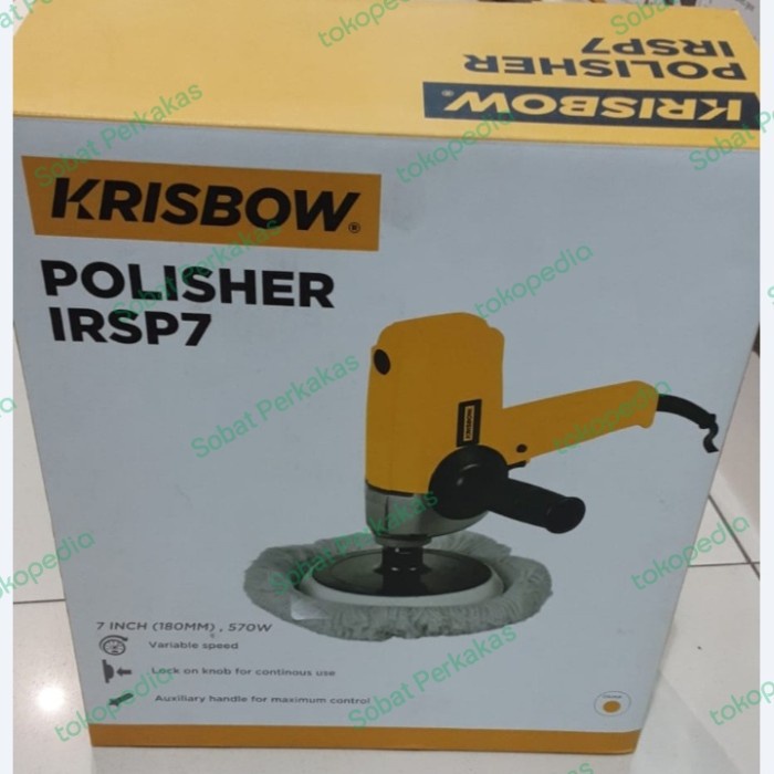Alat Poles / Mesin Pemoles / Sander Polisher Mobil 180mm 570 W Krisbow