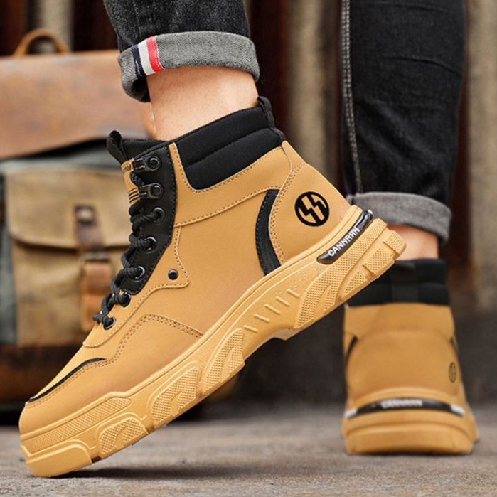 TBIG CAVERN Sepatu Boot Pria Ankle Boot Import Kerja Santai Sepatu Pria