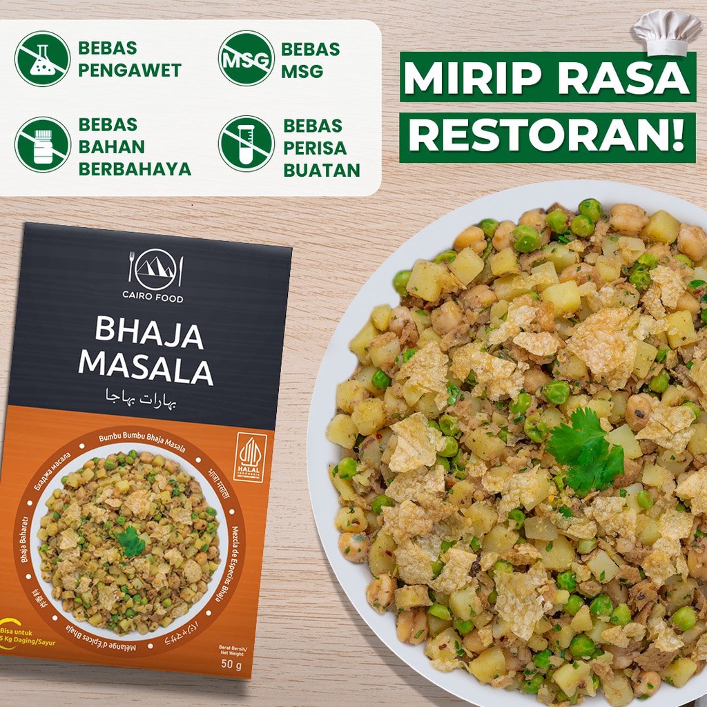 

Bumbu Bhaja Masala Premium Untuk Profesional - Cairo Food