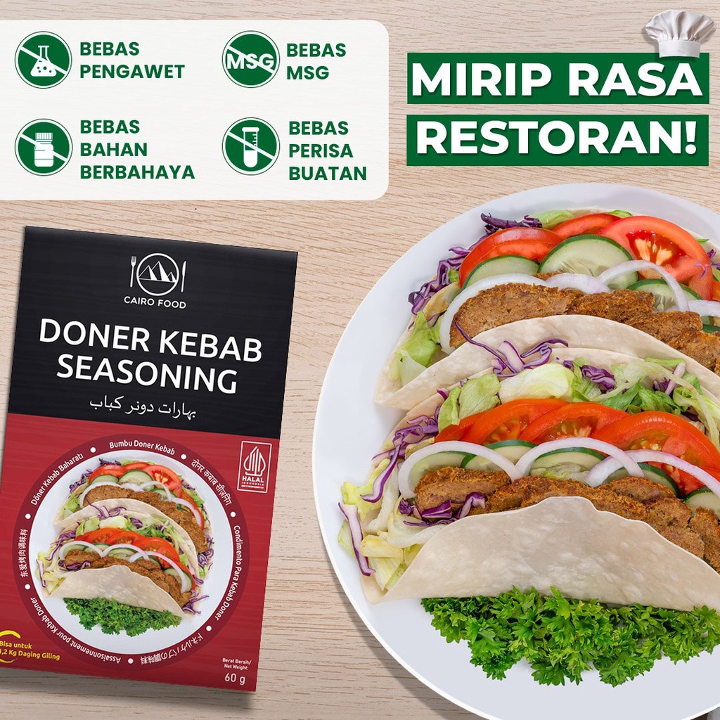 

Bumbu Doner Kebab Premium Untuk Profesional - Cairo Food