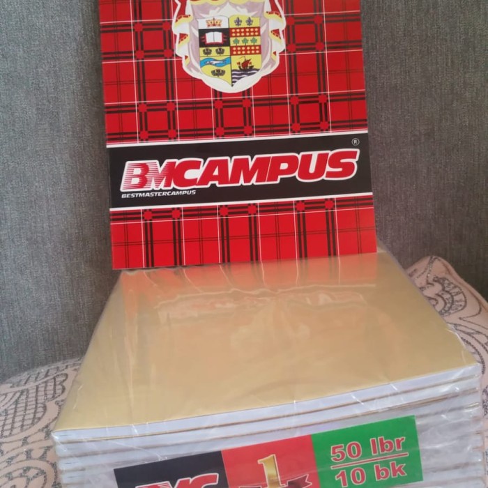 

Buku Tulis Bmc Campus Isi 50 Lembar Bersampul Coklat Dan Plastik