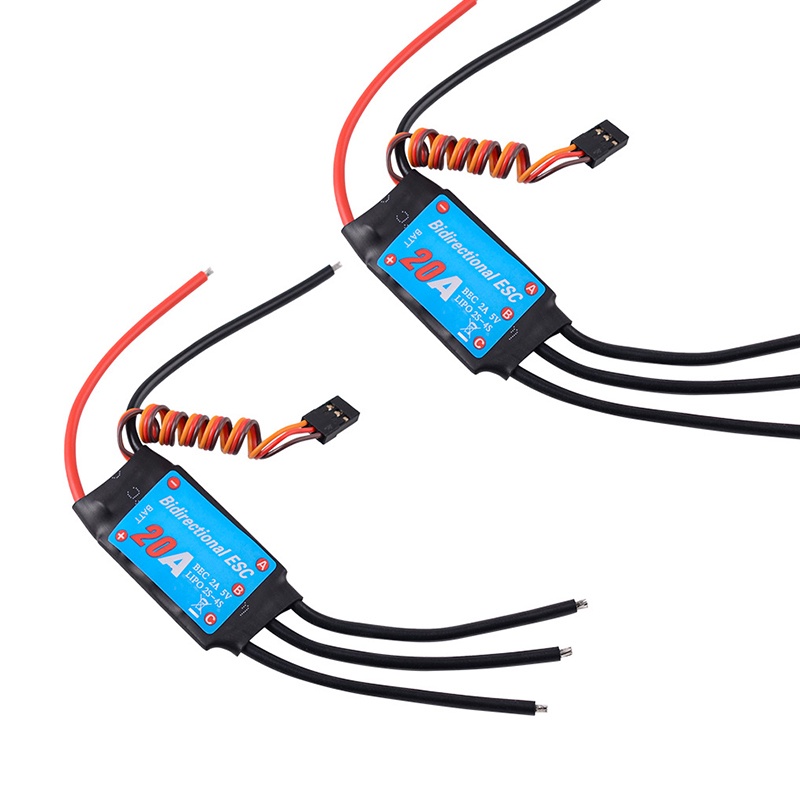 CAGA ZMR Bidirectional 20A 60A 100A Bidirectional Brushless ESC for Remote Control Car Pneumatic Und