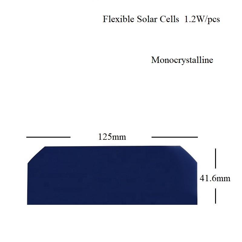 ROD Monocrystalline solar cell 0.5v 1.2W flexible Sunpower solar cells  20pcs/Lot