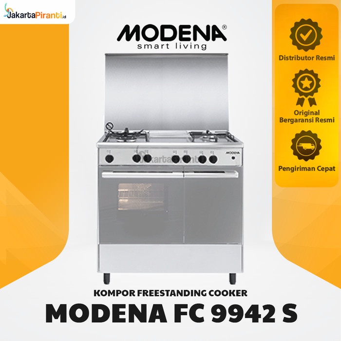 KOMPOR GAS OVEN FREESTANDING FREE STANDING COOKER MODENA FC 9942 S