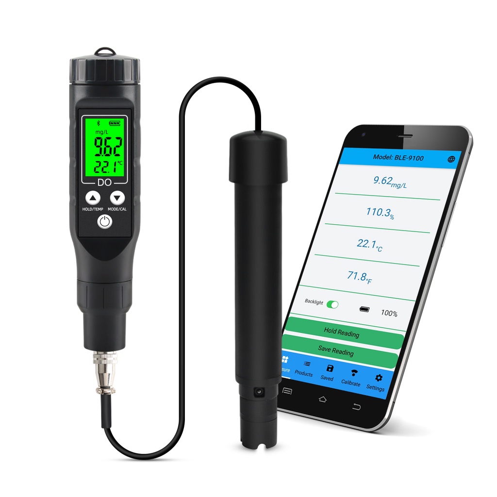 BEYE Professional Dissolved Oxygen Meter BLE-9100 Smart Dissolved Oxygen Analyzer Oxygen Concentrati