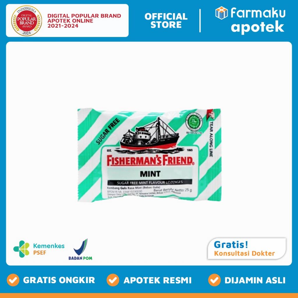 

Fishermans Friend Sugar Free Mint Lozenges 25 gr - BHL