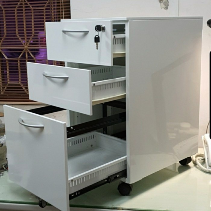 

Drawer Cabinet Lemari Besi Serbaguna 2 Susun + 1 File Serba Guna