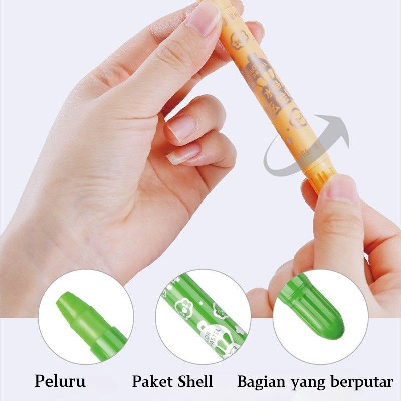 

[Jual Loal] Crayon Grap / Crayon Grap Mata Edang / Ily Crayon / Water Oluble Crayon / Rayon Warna /