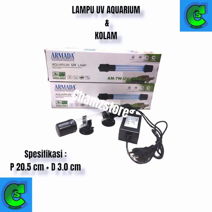 Lampu Uv Aquarium Kolam Koi 5 7 9 11 13 15 20 Watt Uv Ultraviolet