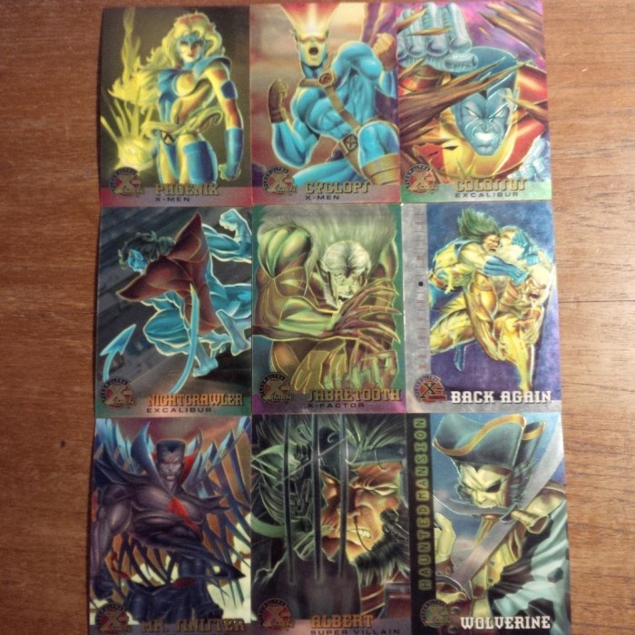 Kartu Marvel Fleer Ultra X-Men Hologram Card Part Out