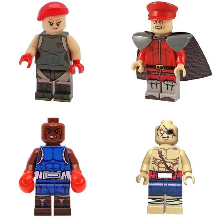 Street Fighter Major Bison Camy Balrog Sagat Action Figure Mini