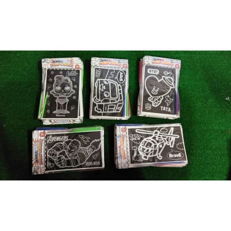 

Best Seller! Magic Scratch Mewarnai Dengan Mengukir. Gosok Hitam Mainan Edukasi Anak.