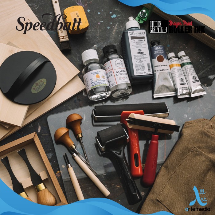 

Sale Speedball Brayer Paint Roller Ink Block Printing Tool