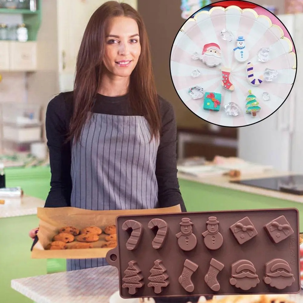 

Rumanle Cetakan Coklat Es Batu Ice Cube Tray Mold Christmas Series - HUY-10