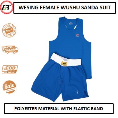 WESING Female WUSHU SANDA SUIT / Seragam WUSHU PUTRI - RED/BLUE