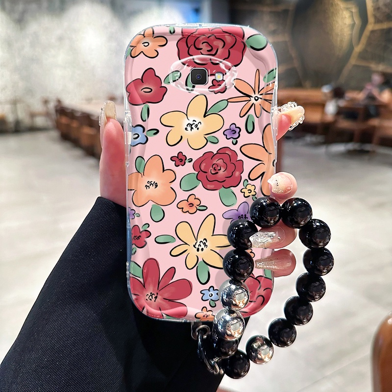 Casing Hp Untuk Samsung Galaxy J7 Prime J2 Prime J7 Prime 2 Case bunga Softcase Gelang Kasing siliko