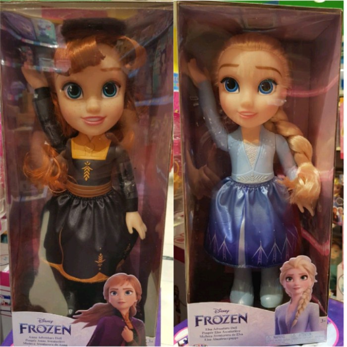 Boneka Disney Frozen Queen Anna Adventure Elsa Toddler Doll Jakks 35cm