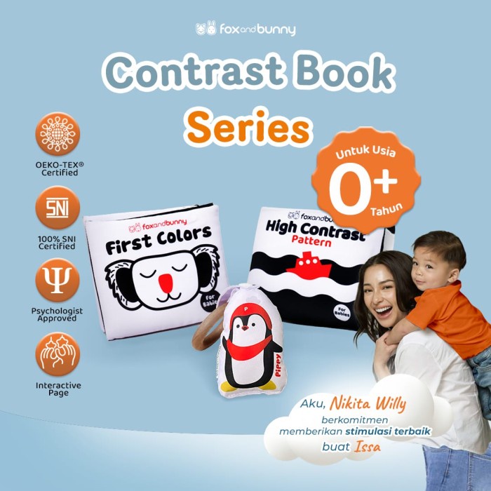 

KODE A Contrast Book - Foxandbunny - Baby Book Series - Kontras