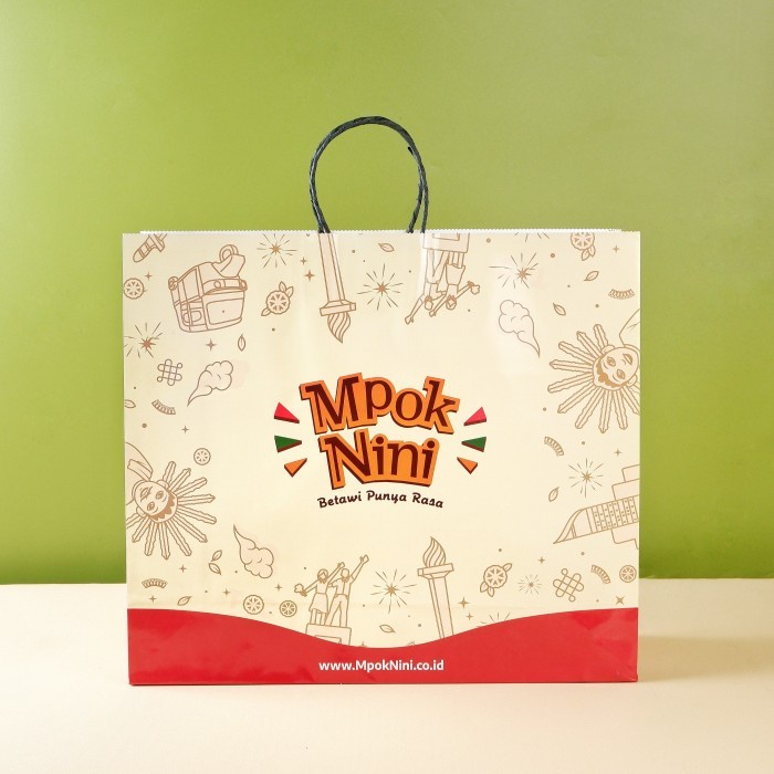 

Flashshow Paper Bag Full Color Oleh Oleh Jakarta Mpok Nini