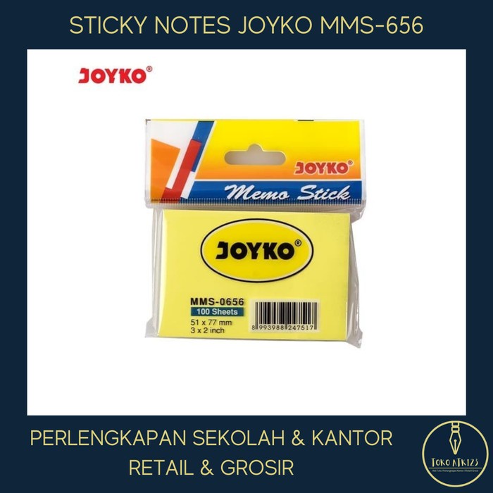 

Flashshow Memo Tempel / Sticky Note Kertas Joyko No. 656 Warna Kuning